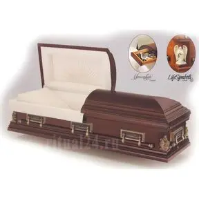 американский двухкрышечный гроб BATESVILLE CASKET trinity oak дубовый гроб